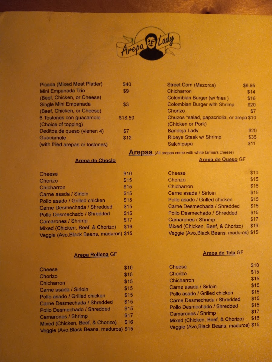 Arepa Lady Menu - Image 6